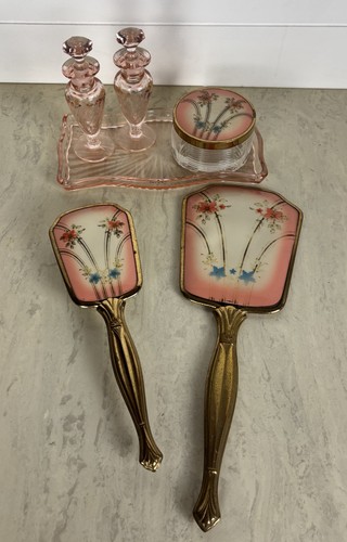 Vintage gold tone pink - vintage,